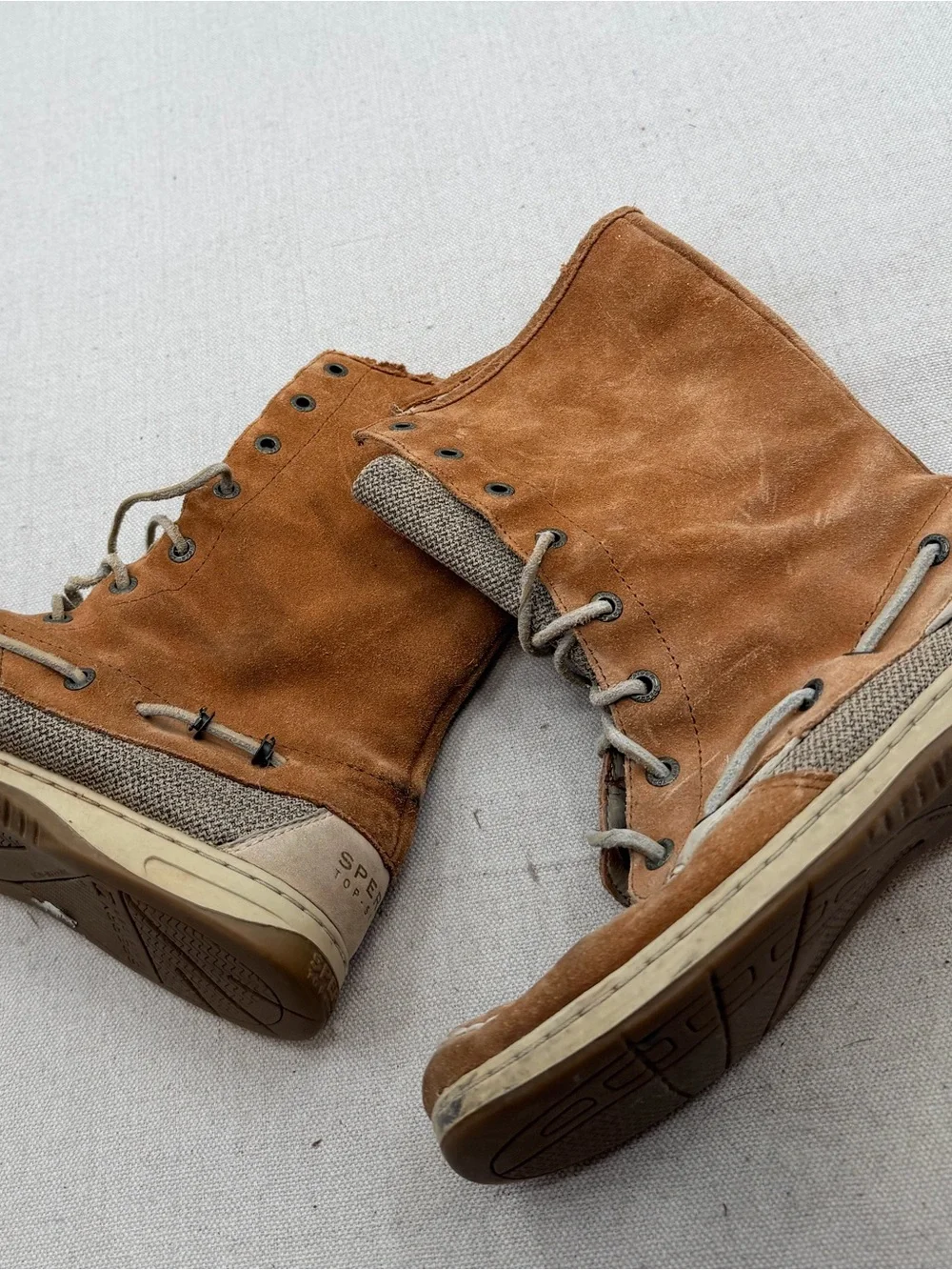 Sperry Men's Tan Suede Lace-Up Casual Boots